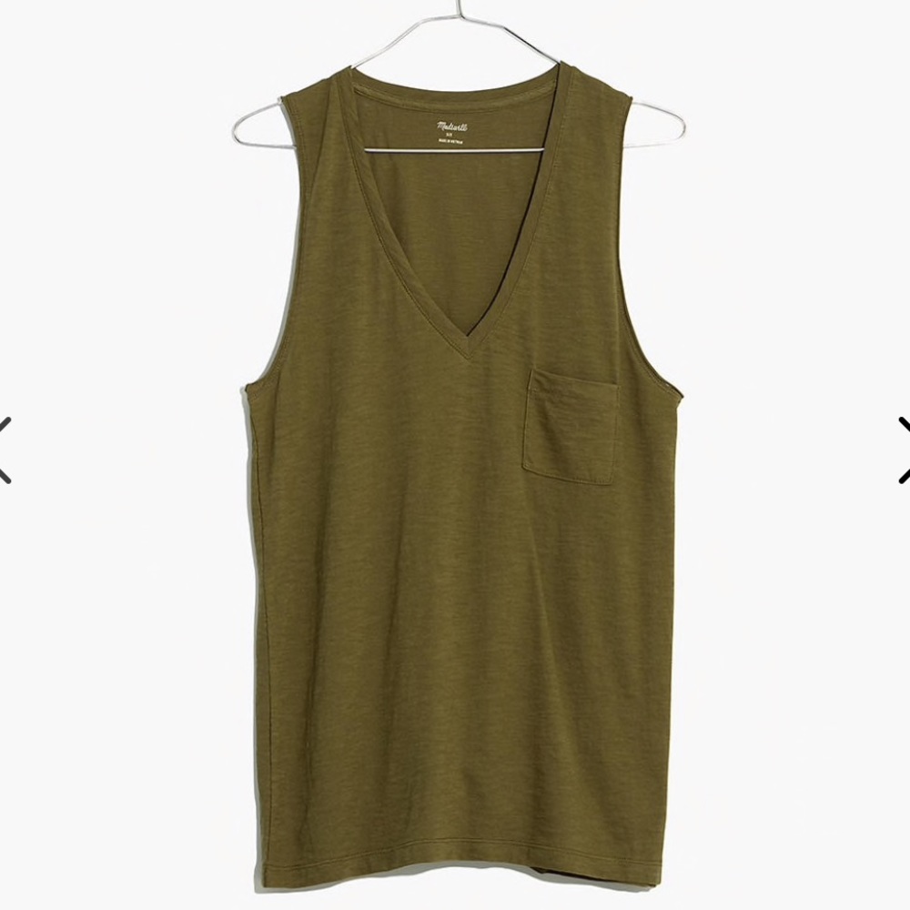 Whisper Cotton V-Neck Pocket Tank MADEWELL medium